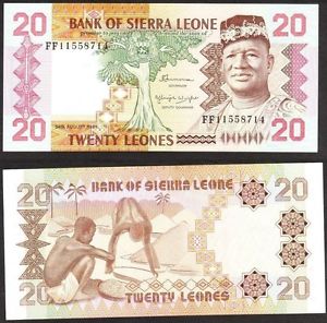 *20 Leones Sierra Leone 1984, P14b UNC - Kliknutím na obrázok zatvorte -